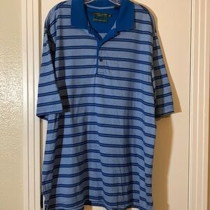 Nicklaus Golf Striped Cotton Polo Shirt, XL